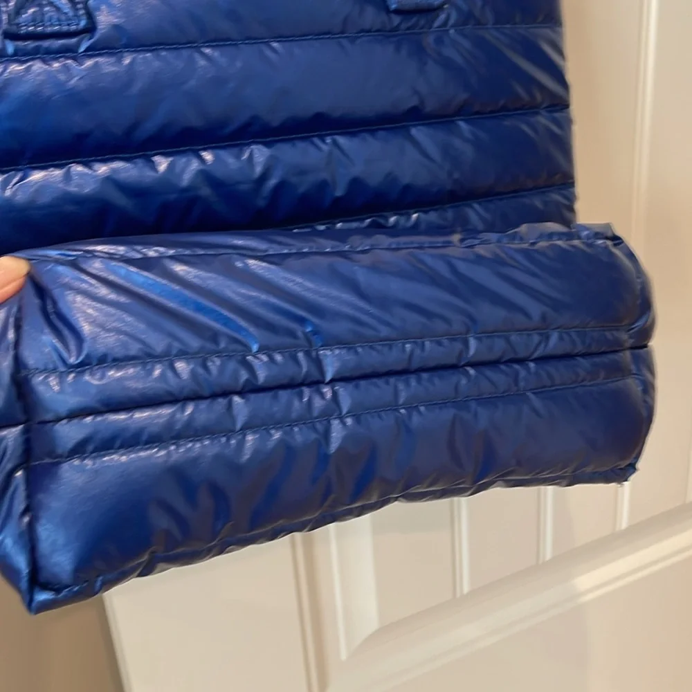 Old Navy Blue Puffer Quilted Tote Bag NWT - Picture 7 of 7